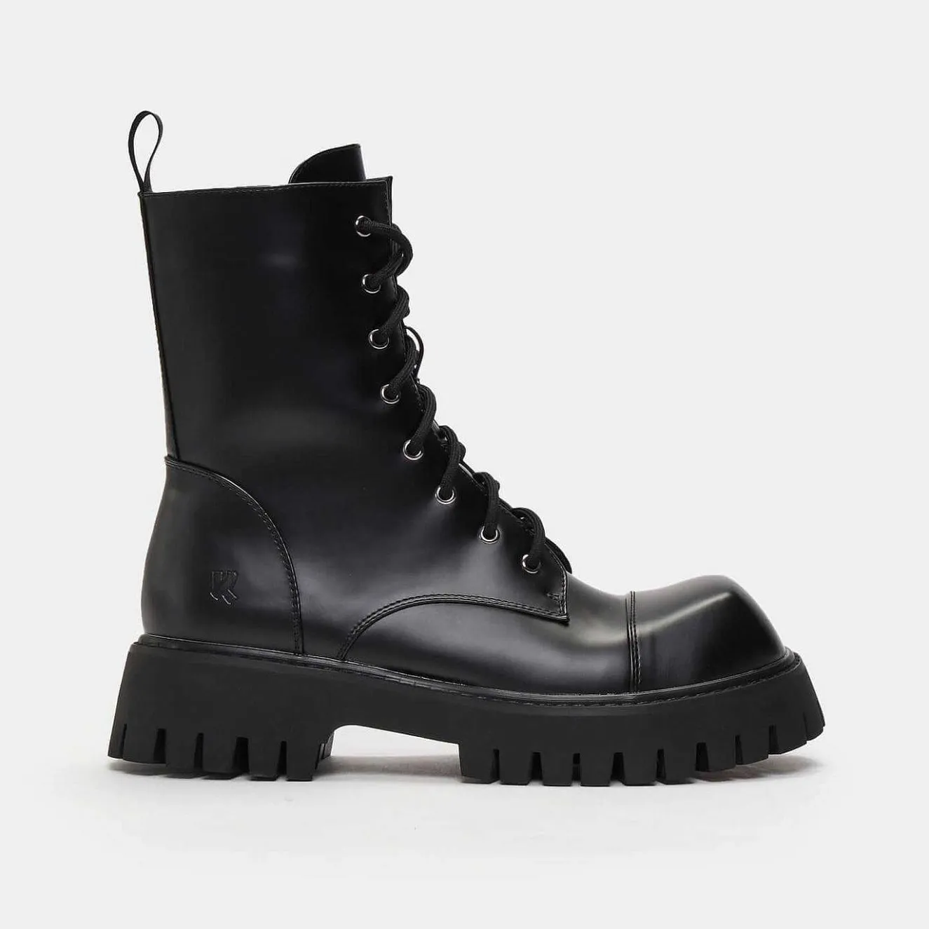 Gimli Men'S Black Square Toe Lace Up Boots<KOI footwear New