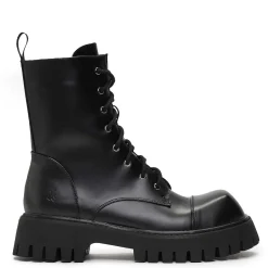 Gimli Men'S Black Square Toe Lace Up Boots<KOI footwear Best