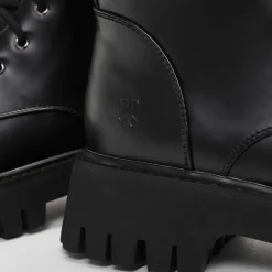 Gimli Men'S Black Square Toe Lace Up Boots<KOI footwear Best