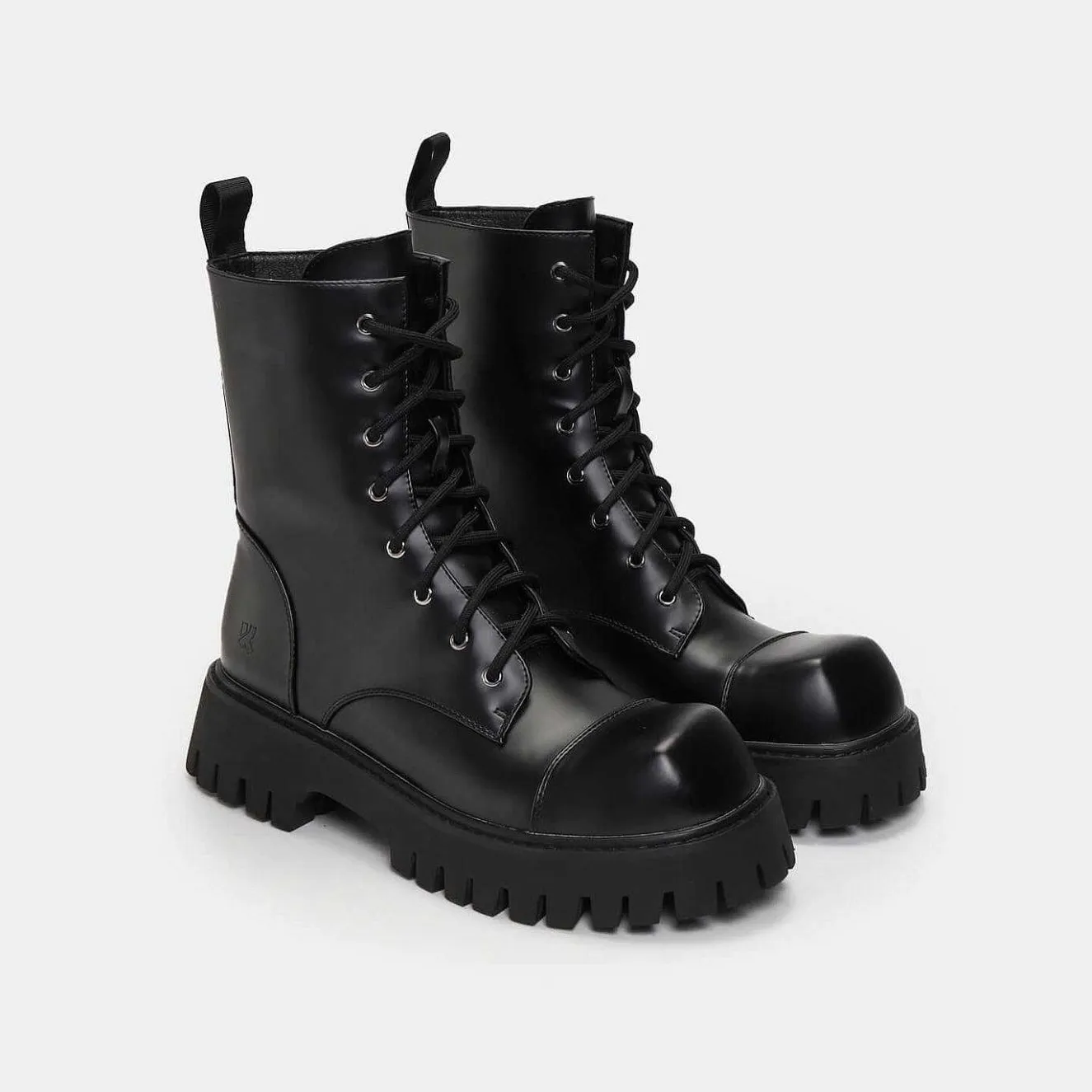 Gimli Men'S Black Square Toe Lace Up Boots<KOI footwear Outlet