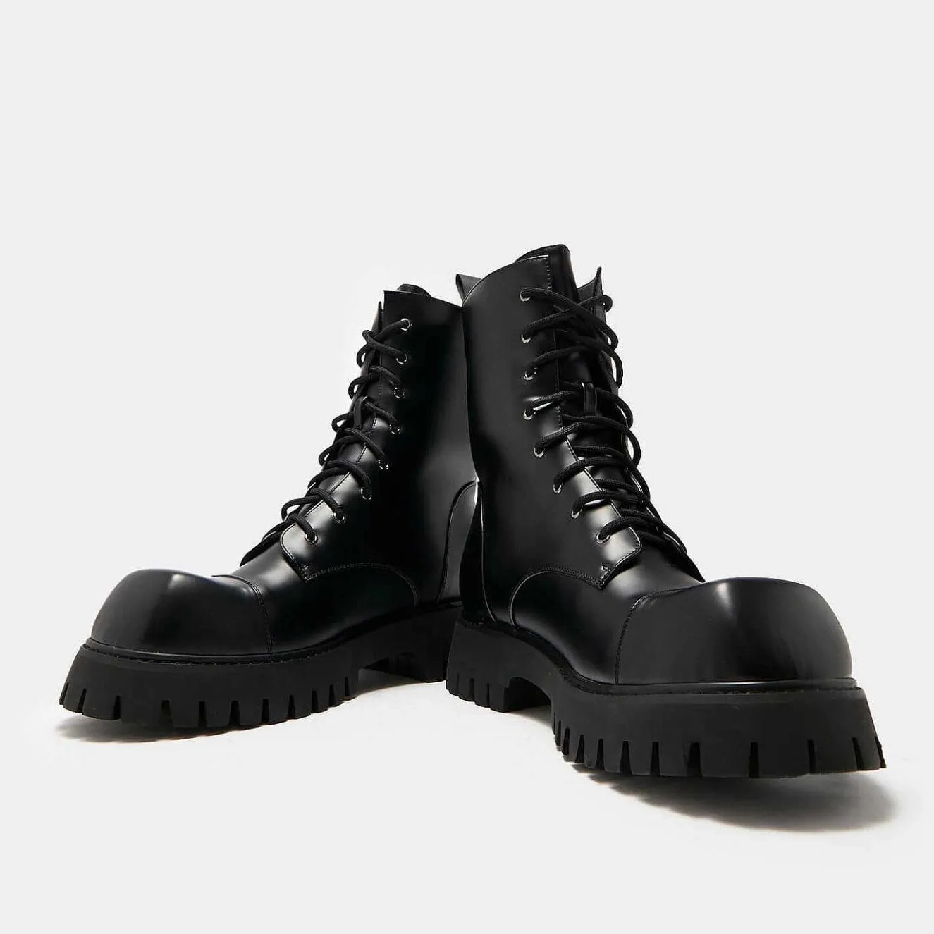Gimli Men'S Black Square Toe Lace Up Boots<KOI footwear Outlet