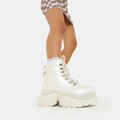 Gooey White Platform Boots<KOI footwear Best
