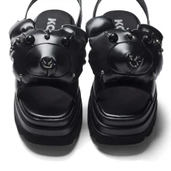 Grim Hardcore Chunky Sandals - Black<KOI footwear Clearance