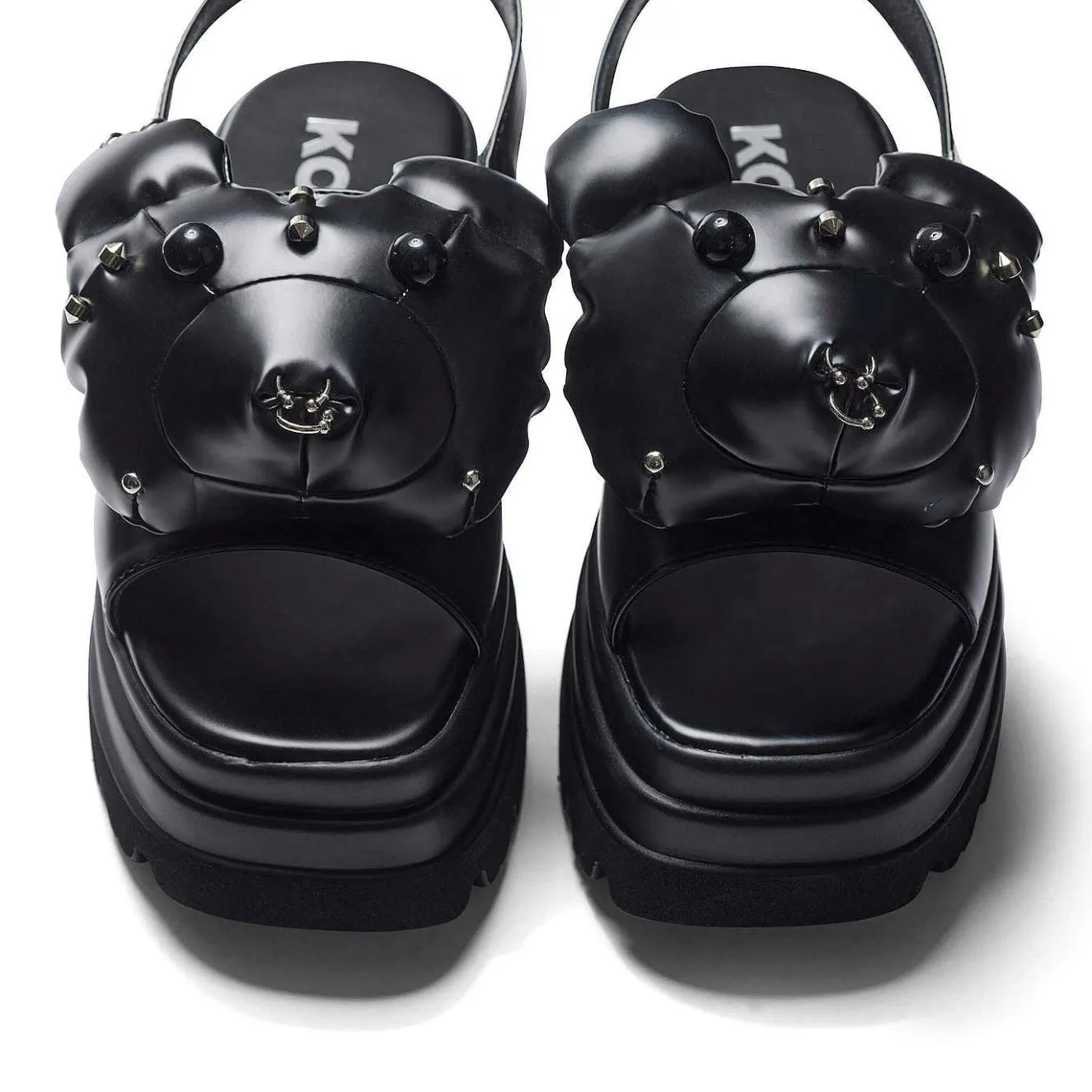 Grim Hardcore Chunky Sandals - Black<KOI footwear Clearance