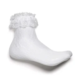 Heiress White Lace Ruffle Socks<KOI footwear Best