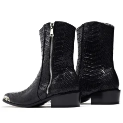 Higher Outlaws Men'S Coal Snake Cowboy Boots<KOI footwear Online