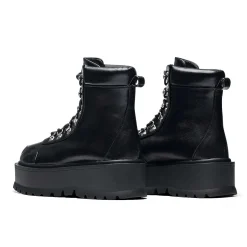 Hydra All Black Matrix Platform Boots<KOI footwear Hot