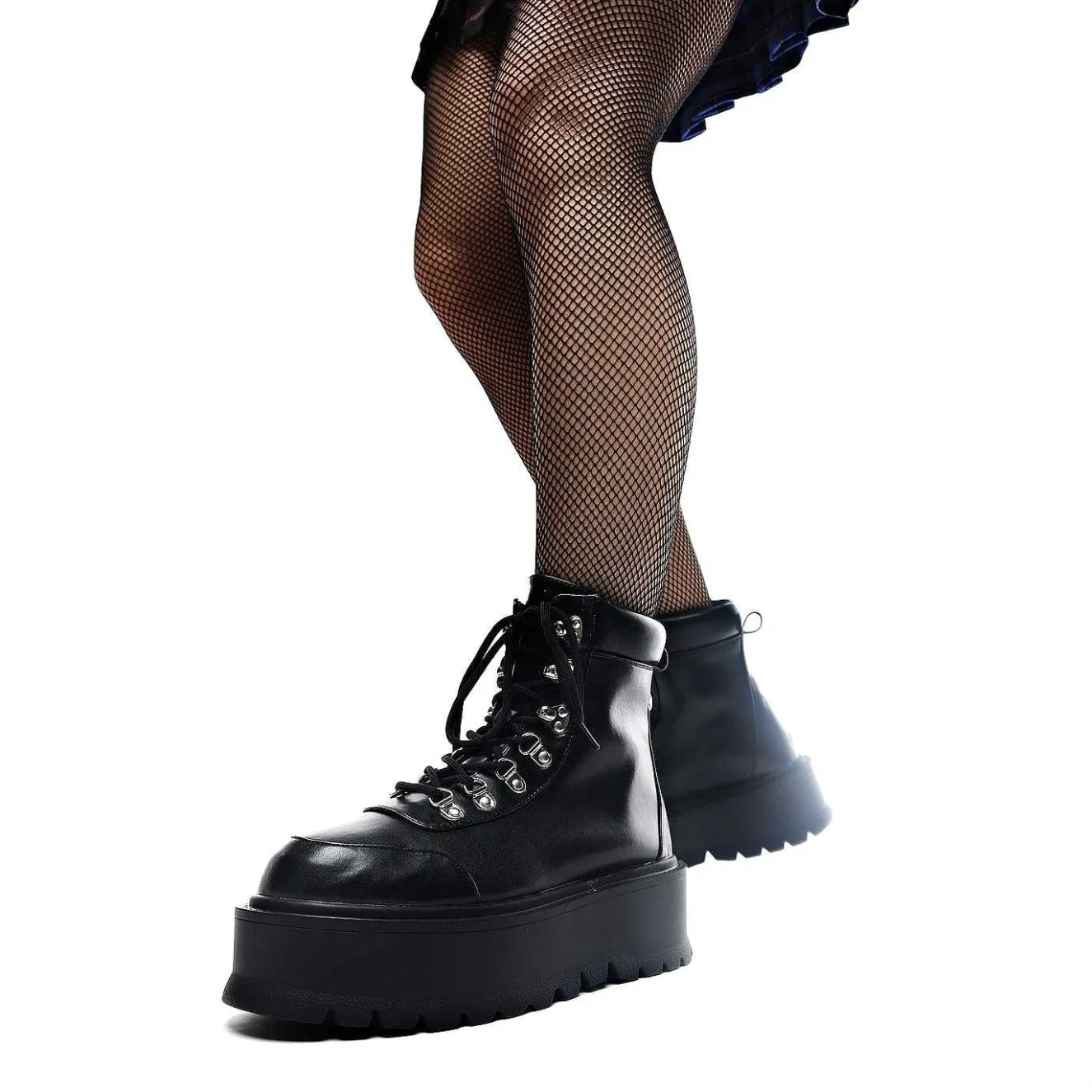Hydra All Black Matrix Platform Boots<KOI footwear Hot