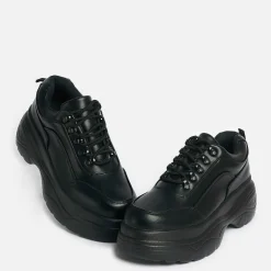 Jennie Striker Black Chunky Bubble Trainers<KOI footwear Clearance