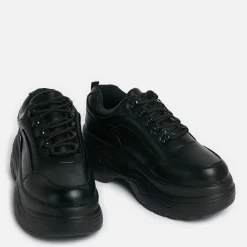 Jennie Striker Black Chunky Bubble Trainers<KOI footwear Clearance