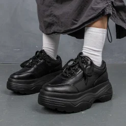 Jennie Striker Black Chunky Bubble Trainers<KOI footwear Clearance