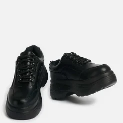 Jennie Striker Black Chunky Bubble Trainers<KOI footwear Clearance