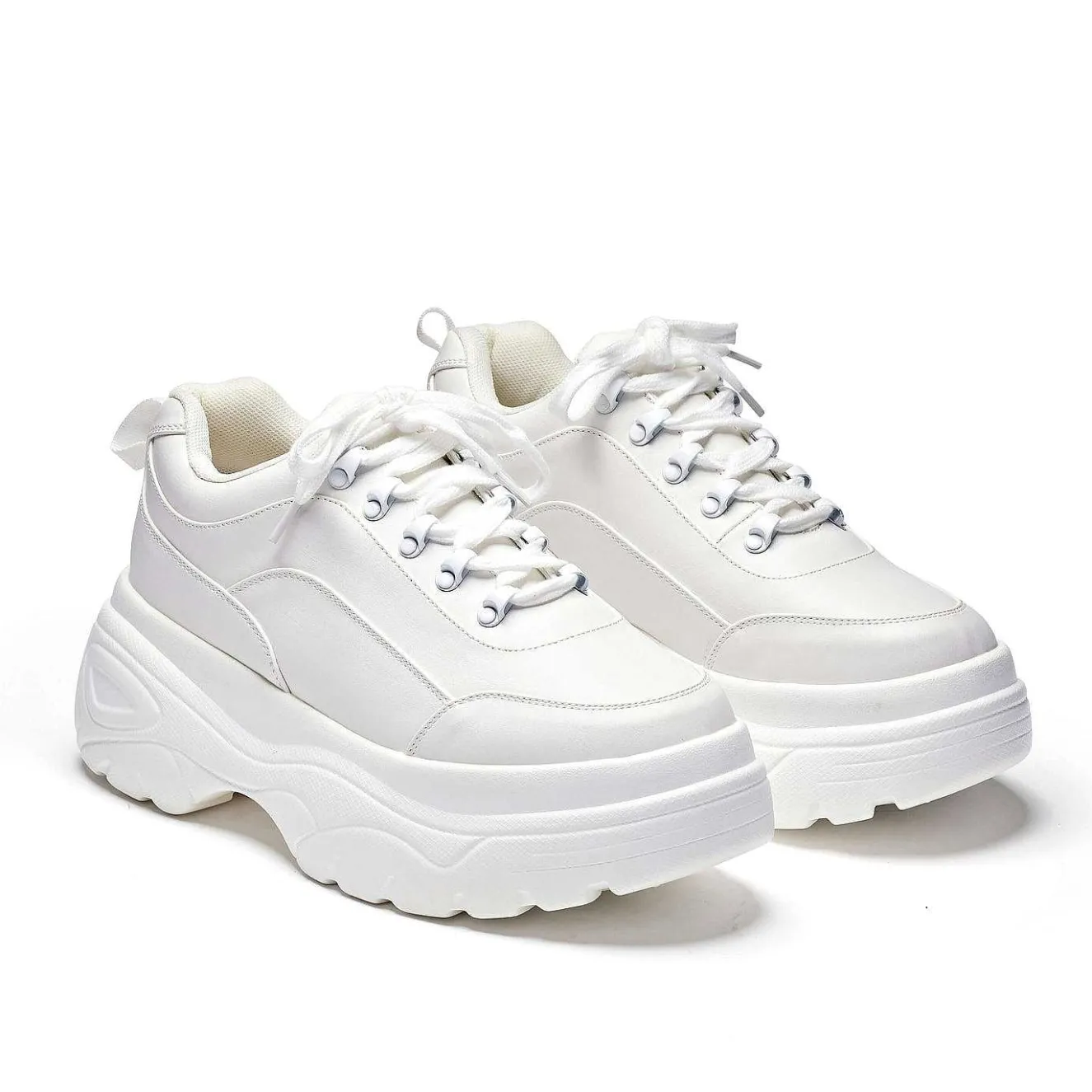 Jennie Striker White Chunky Bubble Trainers<KOI footwear