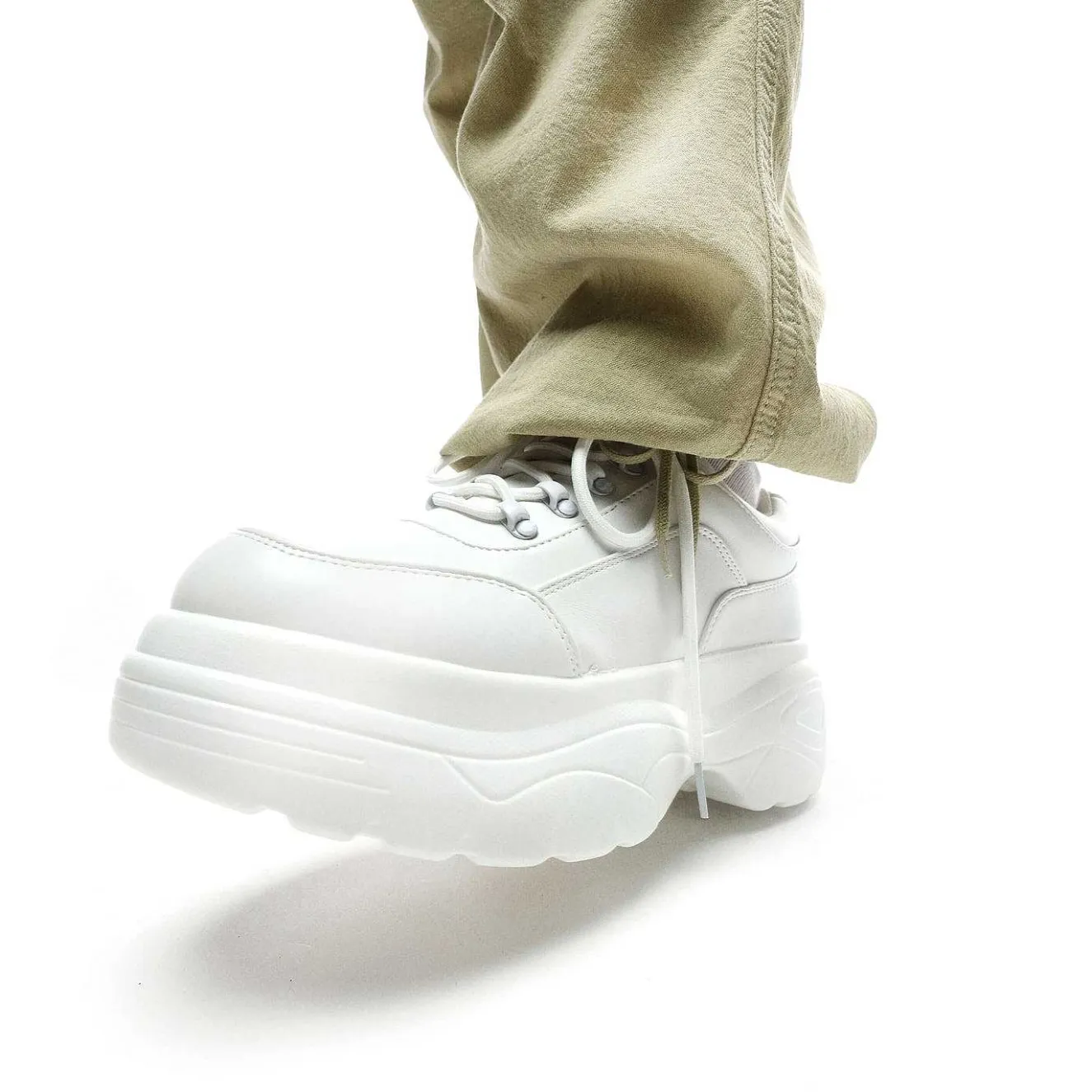 Jennie Striker White Chunky Bubble Trainers<KOI footwear