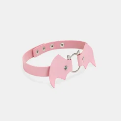 Kawaii Baby Pink Bat Choker<KOI footwear Sale
