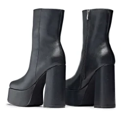Lexus Black Platform Heeled Boots<KOI footwear Online