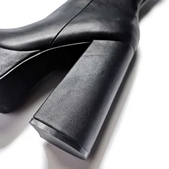 Lexus Black Platform Heeled Boots<KOI footwear Online