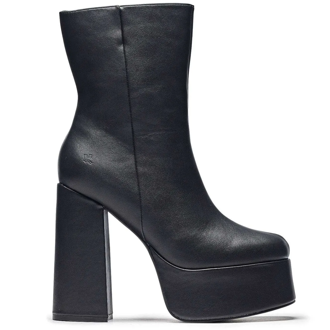 Lexus Black Platform Heeled Boots<KOI footwear Online