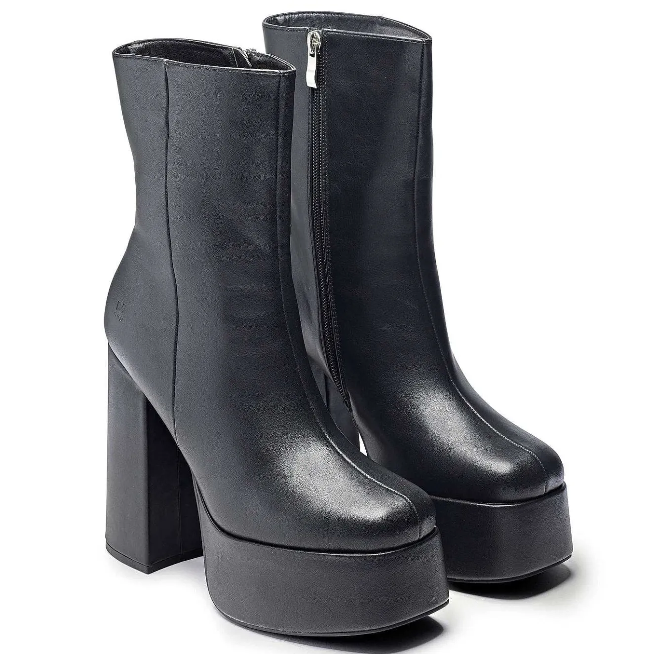 Lexus Black Platform Heeled Boots<KOI footwear Online