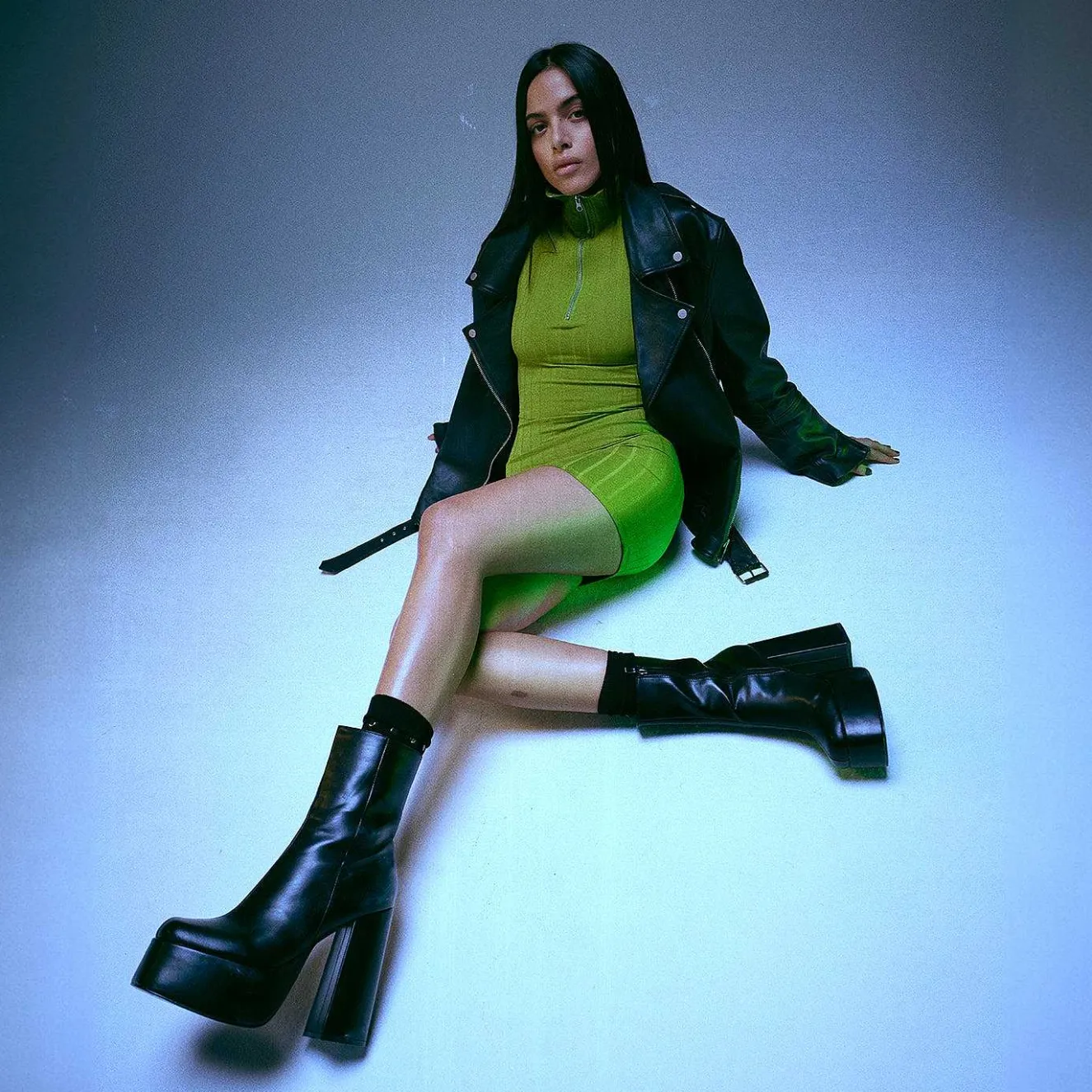 Lexus Black Platform Heeled Boots<KOI footwear New