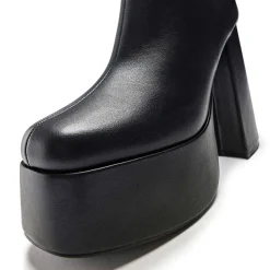 Lexus Black Platform Heeled Boots<KOI footwear New