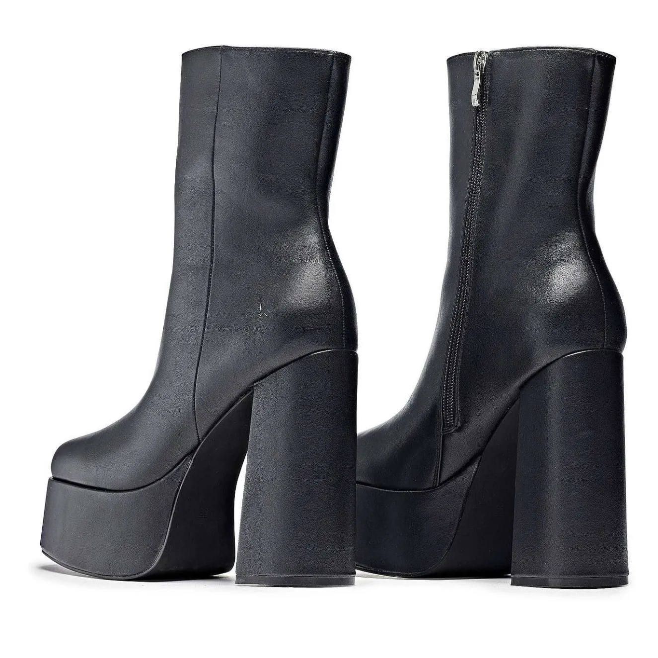 Lexus Black Platform Heeled Boots<KOI footwear New