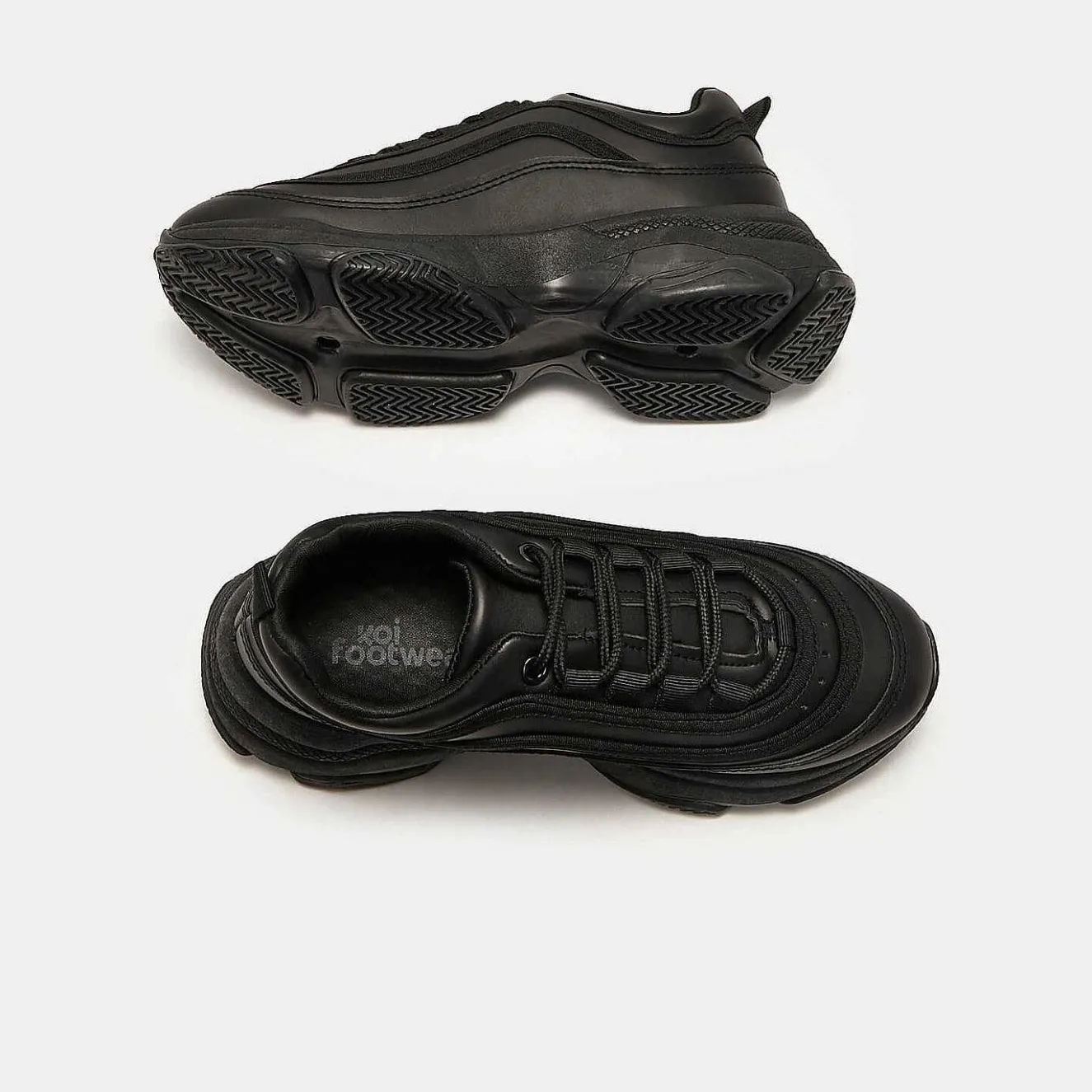 Lizzies V2 Black Extra Chunky Trainers<KOI footwear