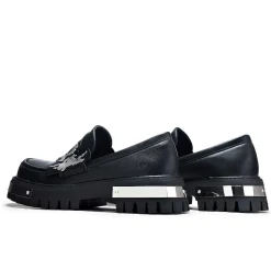 My Men'S Metal Loafers - Black |<KOI footwear Online