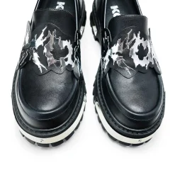 My Men'S Metal Loafers - Black |<KOI footwear Online