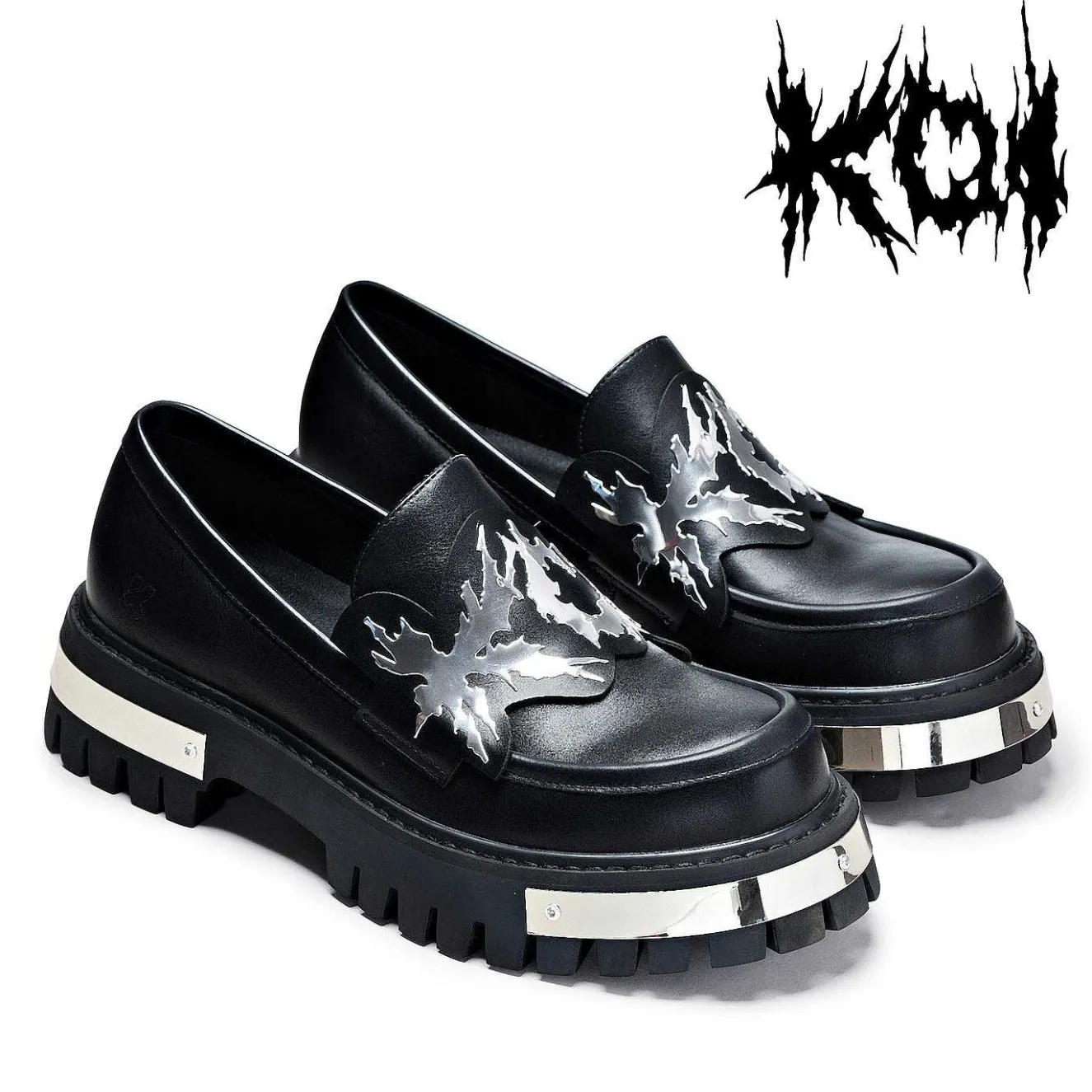 My Men'S Metal Loafers - Black |<KOI footwear Discount