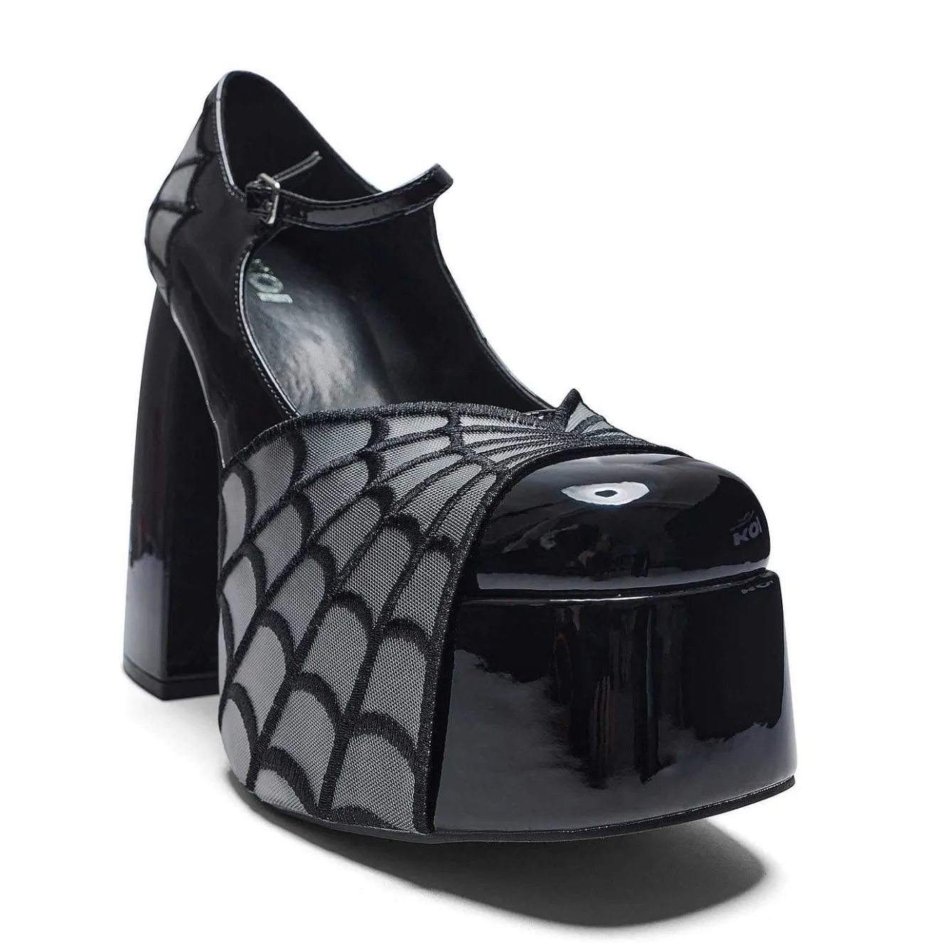 Octavia Web Platform Heels - Black<KOI footwear Hot