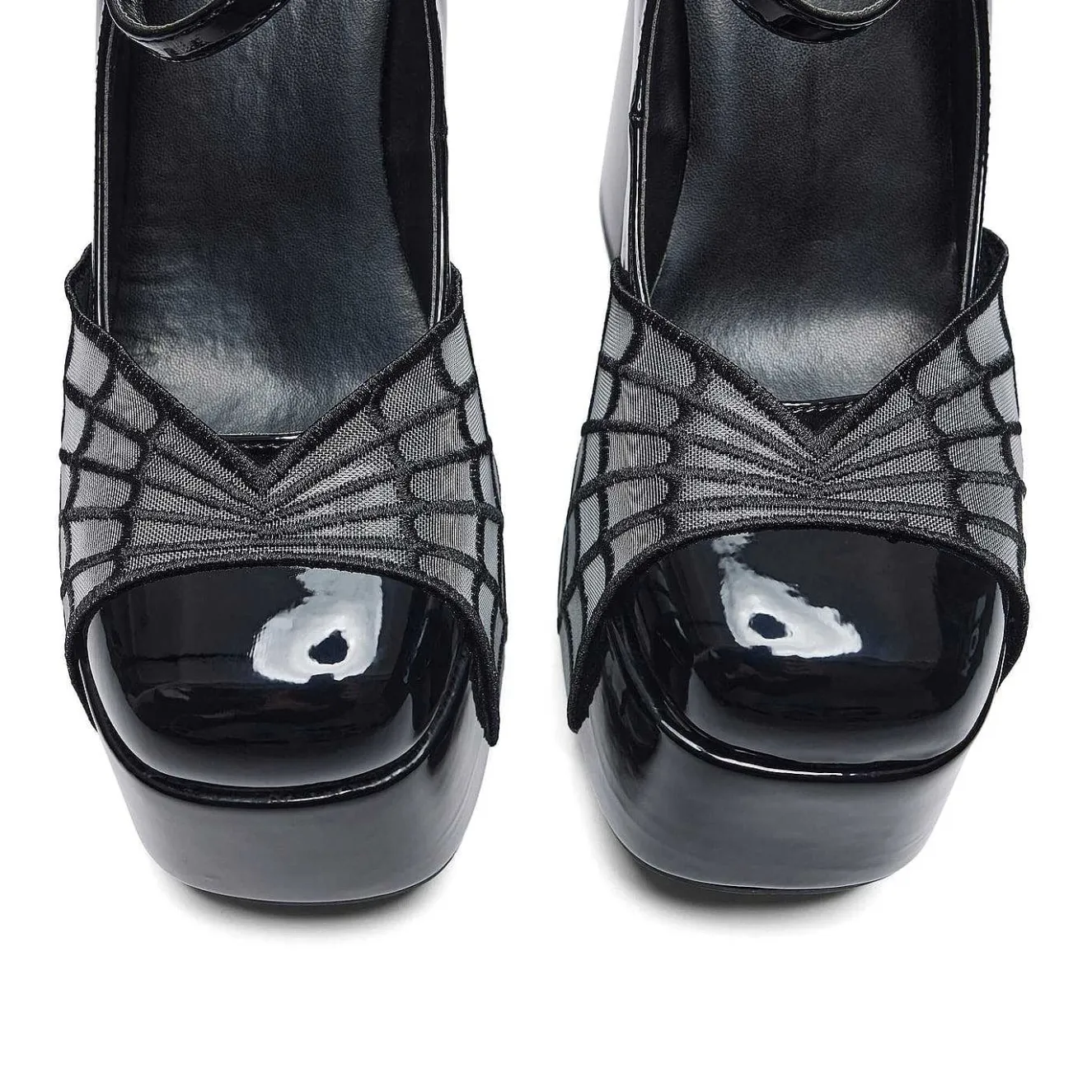 Octavia Web Platform Heels - Black<KOI footwear Hot
