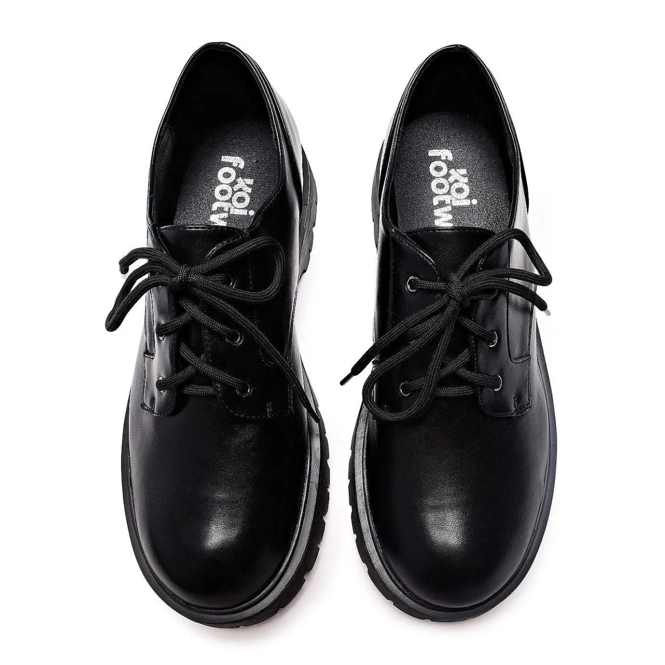 Pinemoon Men'S Black Lace Up Shoes<KOI footwear Discount