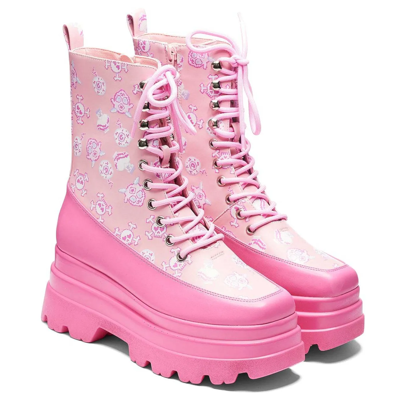 Pink Magic Yami Printed Trident Boots<KOI footwear Online