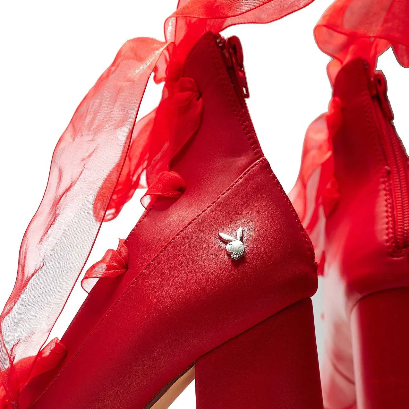 Playboy Infidelity Red Lace Up Heels | Playboy X Koi Collection<KOI footwear Hot