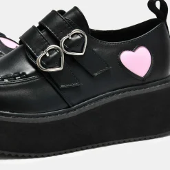 Pothos Pink Heart Wave Platform Shoes<KOI footwear Outlet