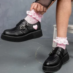 Pothos Pink Heart Wave Platform Shoes<KOI footwear Outlet