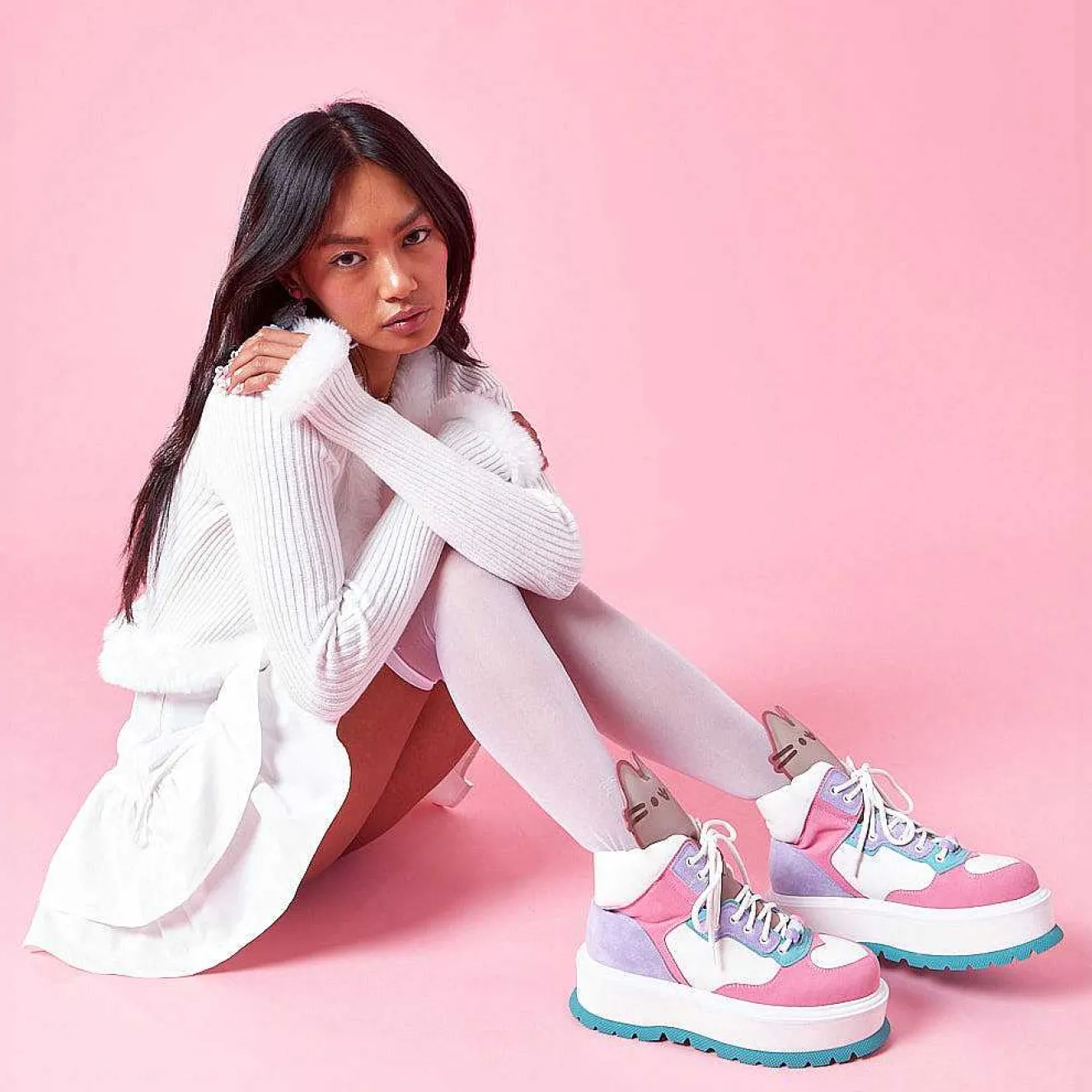 Pusheen Cuddles Pastel Platform Boots<KOI footwear Online