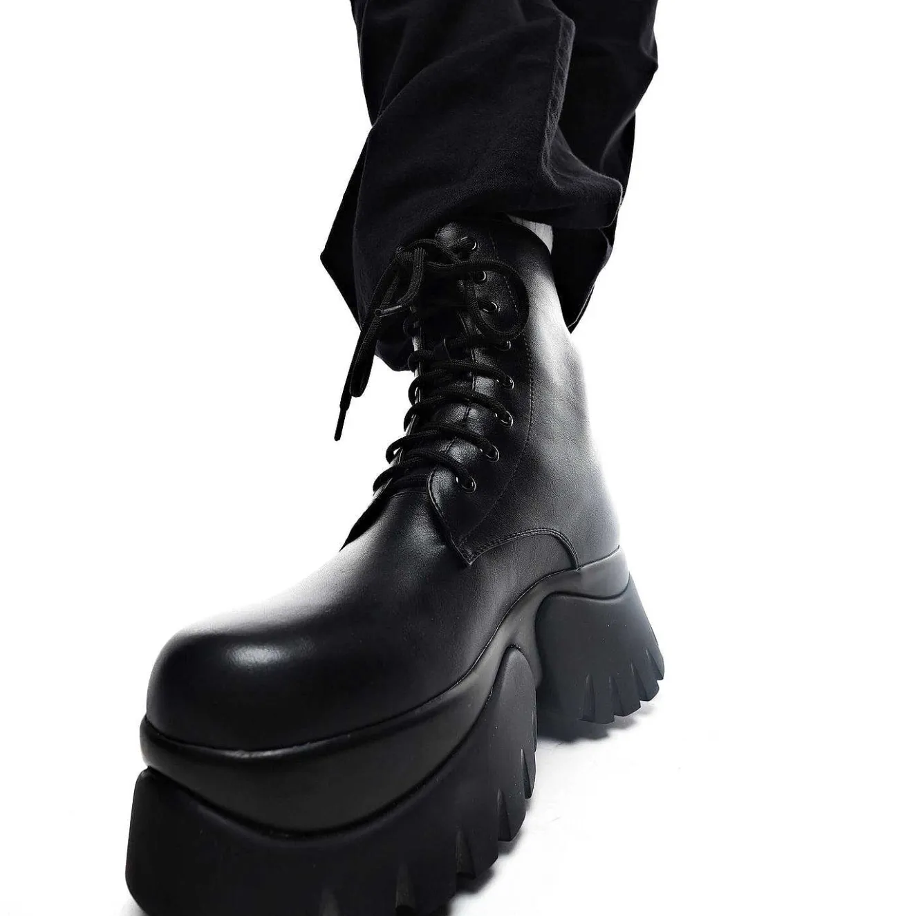 Rancor Vilun Black Lace Up Boots<KOI footwear Online