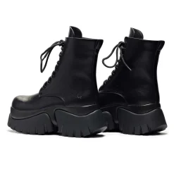 Rancor Vilun Black Lace Up Boots<KOI footwear Online