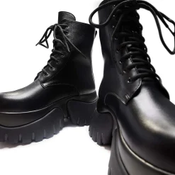 Rancor Vilun Black Lace Up Boots<KOI footwear Online