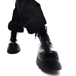 Rancor Vilun Black Lace Up Boots<KOI footwear Online