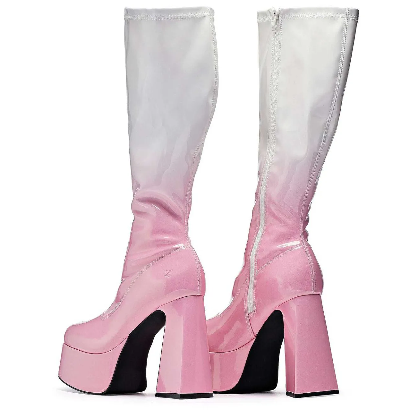 Raspberry Ripple Heeled Long Boots<KOI footwear Best
