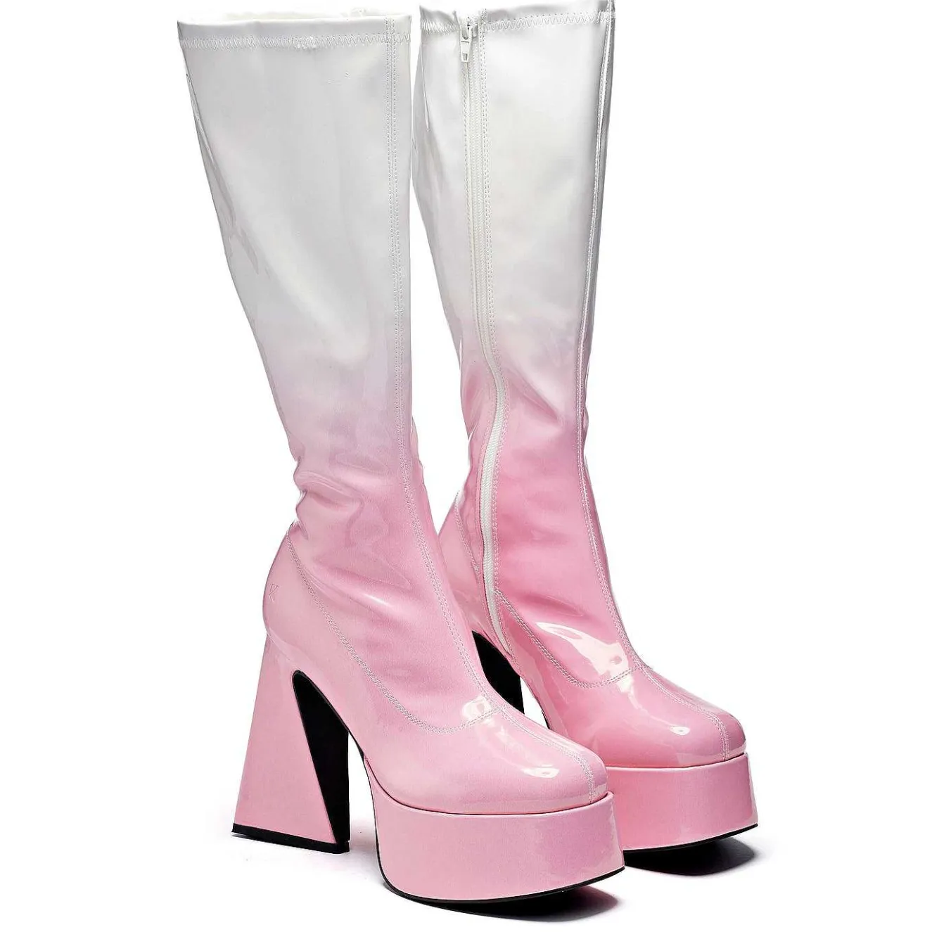 Raspberry Ripple Heeled Long Boots<KOI footwear Best