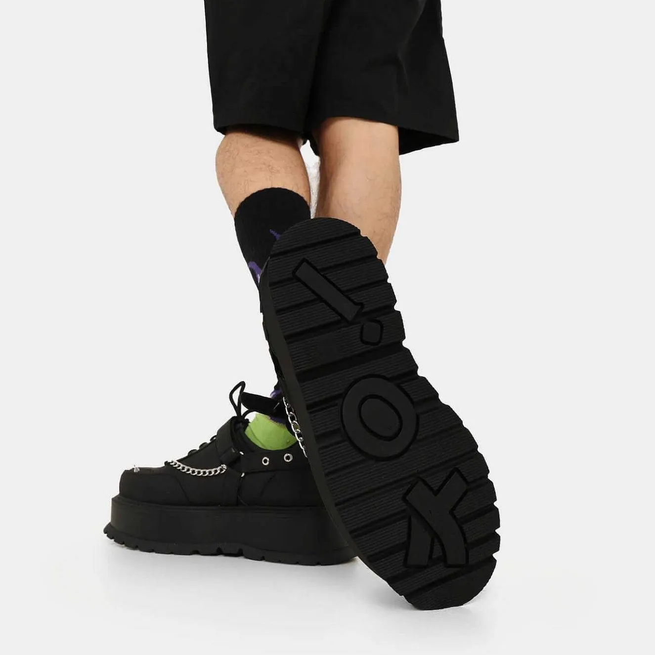 Retrograde Rebel Men'S Black Platform Shoes<KOI footwear Discount