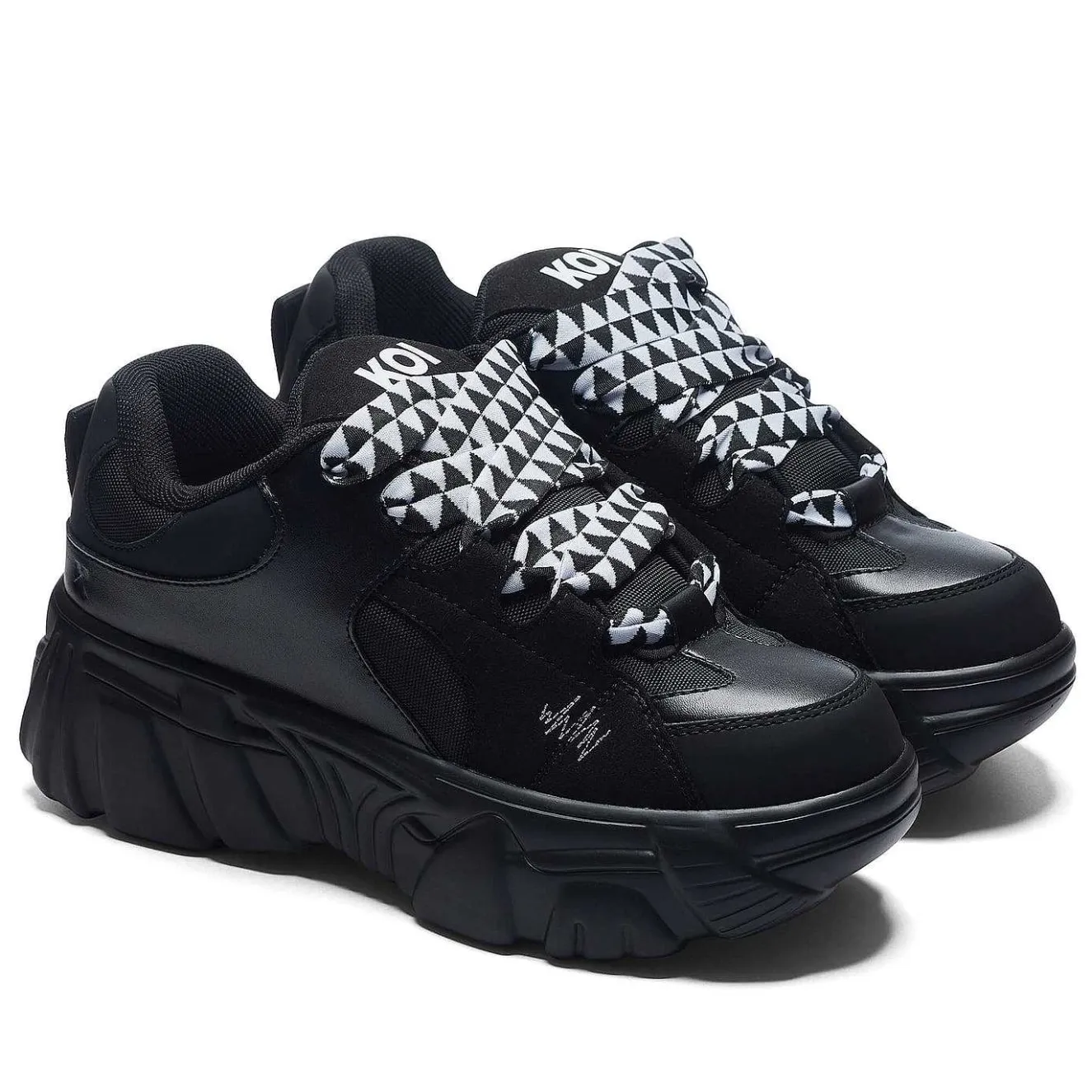 Ricta Flip Chunky Trainers - White Lace<KOI footwear Sale