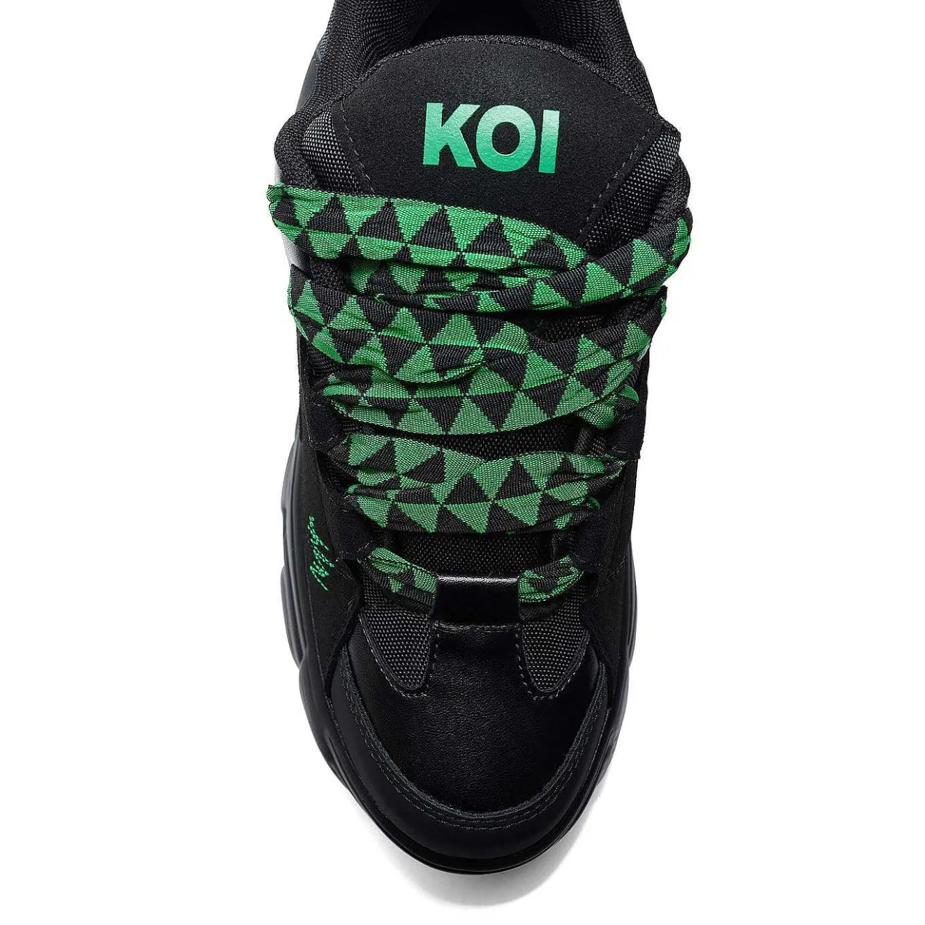 Ricta Flip Men'S Chunky Trainers - Green Lace<KOI footwear Outlet
