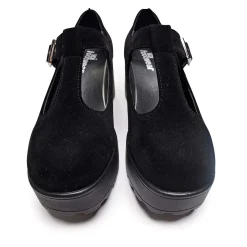 Sai Black Mary Jane Shoes 'Suede Edition'<KOI footwear New