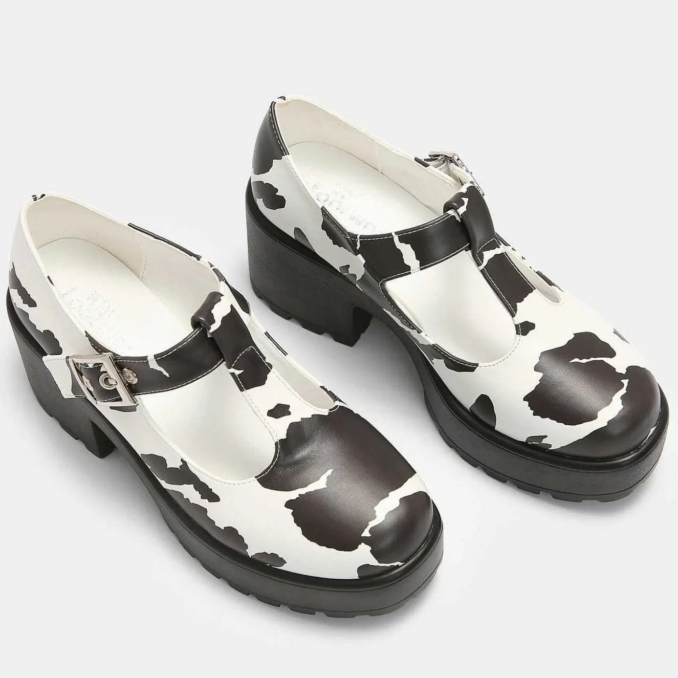 Sai Cow Print Mary Jane Shoes 'Nettie Edition'<KOI footwear Sale