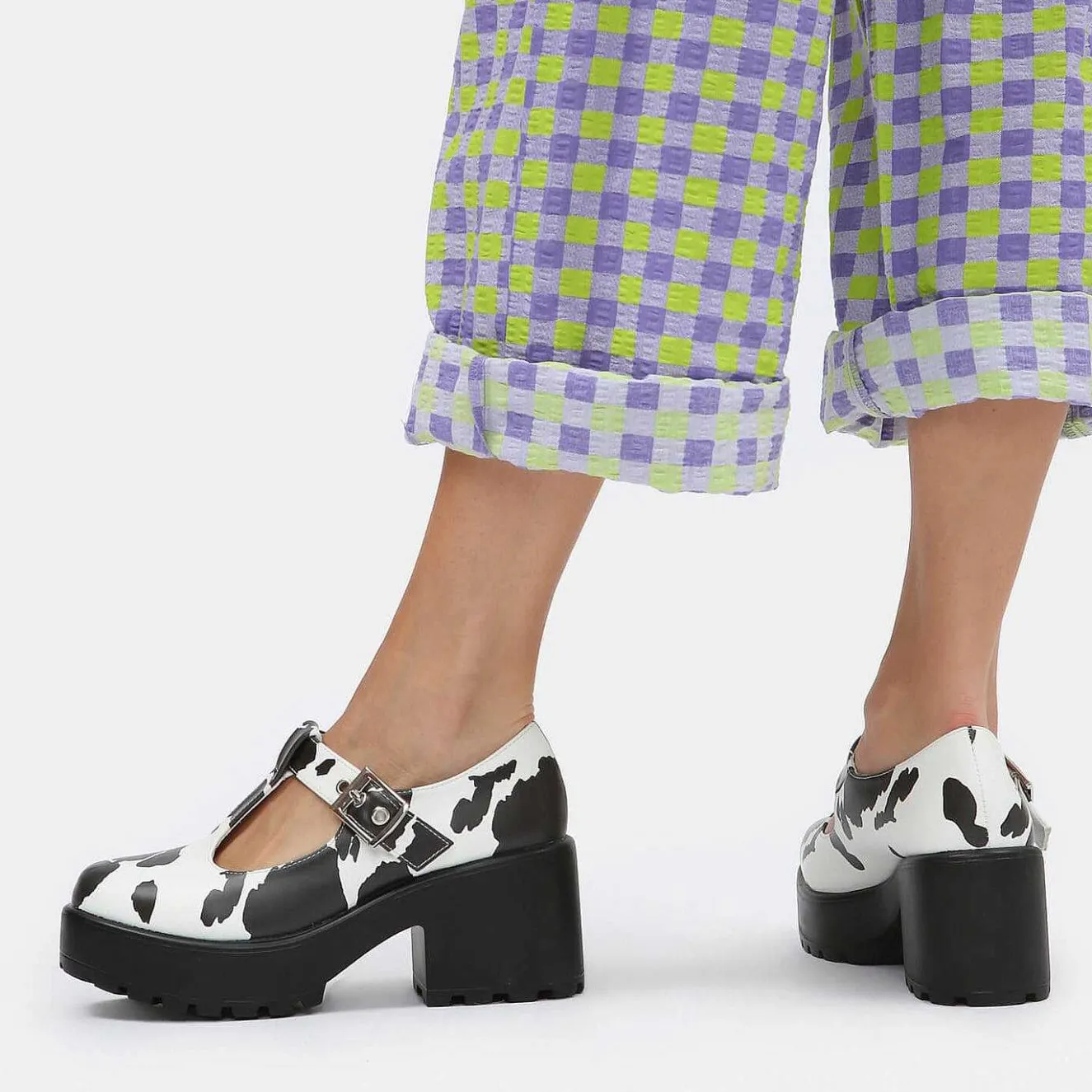 Sai Cow Print Mary Jane Shoes 'Nettie Edition'<KOI footwear Sale